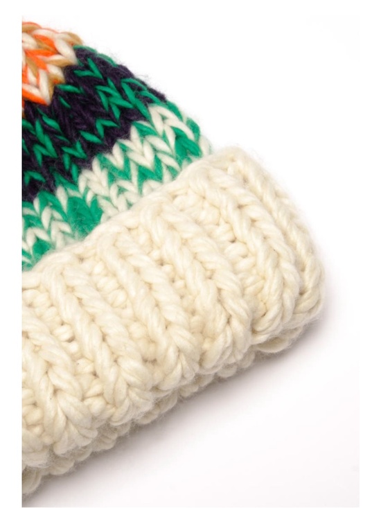 NEW Free People Tide Stripe Knit Pom Beanie Ivory main image 15